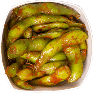 Edamames picantes